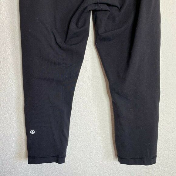 Lululemon Wunder Under Crop Black Green Blue Quilt - Picture 4 of 10